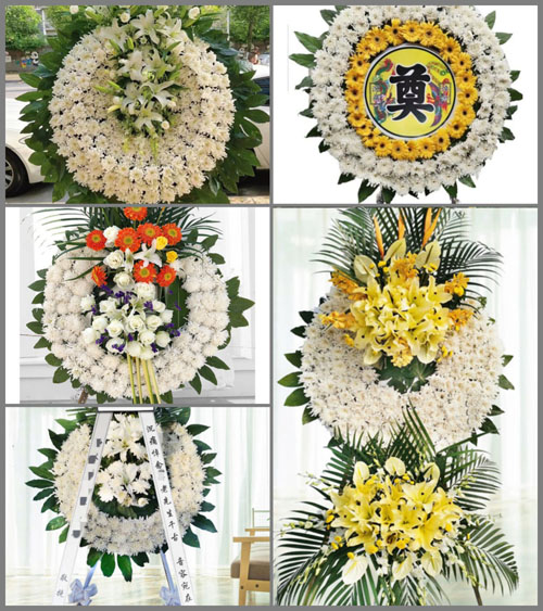 浙江省温州平阳县鳌江镇塘外村花圈速递